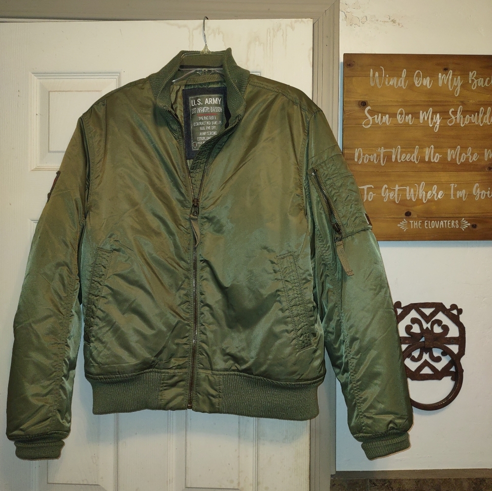US Army 1st Infantry Division Jacket Bomber The Big Red One size medium